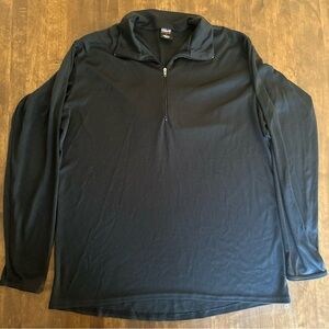Patagonia Capilene‎ Qtr Zip Large Black Lightweight Outdoor Hiking Gorpcore